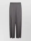 Fabiana Filippi Relaxed Fit Pleated Trousers Full Length In Gray
