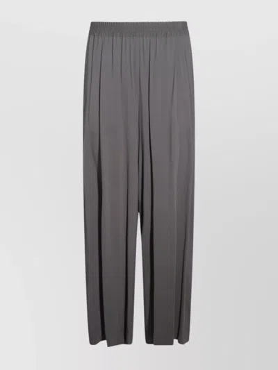 Fabiana Filippi Relaxed Fit Pleated Trousers Full Length In Gray