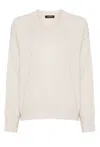 Fabiana Filippi Relaxed Fit V-neck Sweater In Neutral