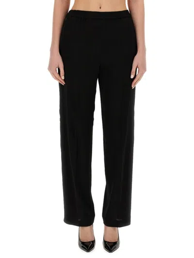 Fabiana Filippi Relaxed Fit Viscose Pants In Black