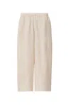 Fabiana Filippi Relaxed Fit Wide Leg Linen Trousers In Brown