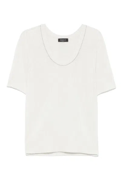 Fabiana Filippi Relaxed Fit Wool Knitwear In White