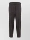 Fabiana Filippi Relaxed Trousers In Textured Fabric In Brown