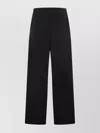 Fabiana Filippi Relaxed Wide Leg Trousers For Everyday Wear In Black