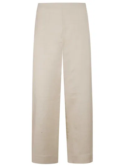 Fabiana Filippi Relaxed Wide-leg Trousers With High Waist In Neutral
