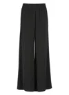 Fabiana Filippi Wide-leg Satin Trousers In Black