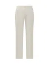 Fabiana Filippi Crepe Trousers Beaded Elastic Waistband In White