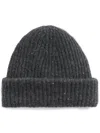 Fabiana Filippi Ribbed Beanie In Grau