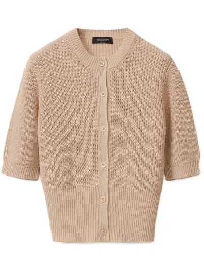 Fabiana Filippi Ribbed Cardigan In Multi