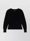 Fabiana Filippi Ribbed Crewneck Sweater With Fitted Cuffs
