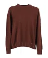 Fabiana Filippi Platinum Ebon Crew Neck Sweater In Brown