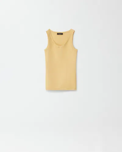 Fabiana Filippi Jersey Vest Top In Mandarin