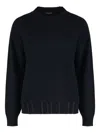 Fabiana Filippi Crew Neck Knitwear Long Sleeves In Black