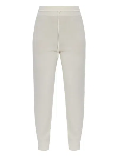Fabiana Filippi Ribbed-knit Drawstring Track Pants