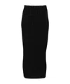 Fabiana Filippi Knee-length Ribbed Skirt With Textured Finish In Black