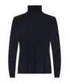 Fabiana Filippi Ribbed Knit Turtle Neck Sweater In Black