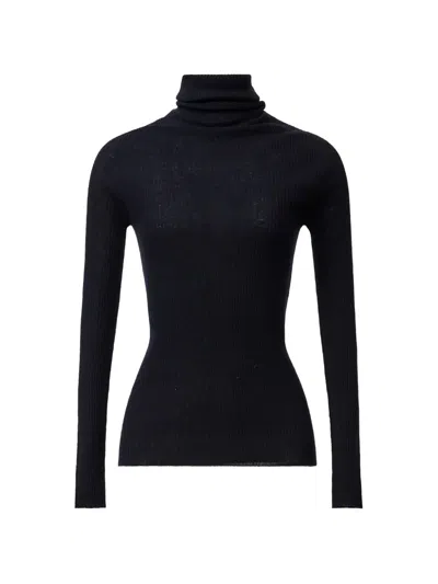Fabiana Filippi Ribbed Roll-neck Sweater In Blue