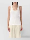 Fabiana Filippi White Top Featuring Bronze Lame Edges