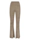 Fabiana Filippi Elastic Waist Casual Pants In Brown
