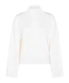 Fabiana Filippi Merino Wool Cropped Turtle Neck Sweater In White