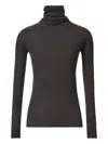 Fabiana Filippi Ribbed Turtleneck Sweater In Gray