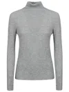 Fabiana Filippi Ribbed Turtleneck Sweater In Gray