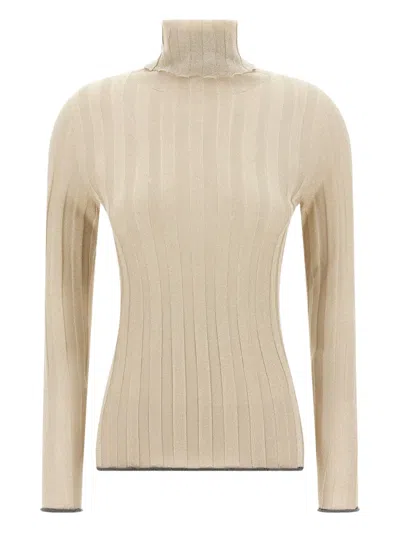 FABIANA FILIPPI RIBBED TURTLENECK TOP