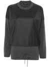 Fabiana Filippi Ribbed Sweater In Grey