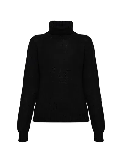 Fabiana Filippi Ribbed-knit Turtleneck Sweater In Black