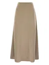Fabiana Filippi Ribebed-knit Skirt In Neutral