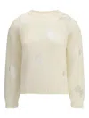 Fabiana Filippi Ripped-effect Sweater In Neutral