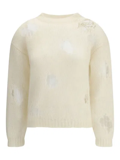 FABIANA FILIPPI RIPPED-EFFECT SWEATER