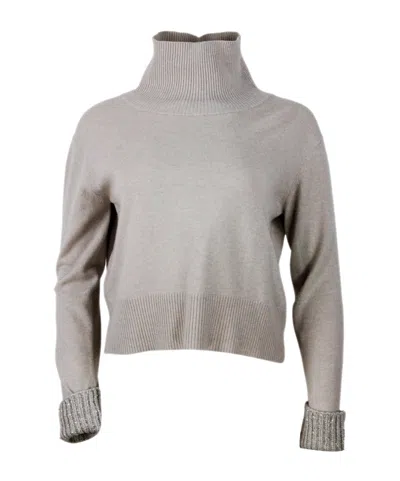 Fabiana Filippi Wool Blend Crewneck In Beige