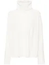 Fabiana Filippi Wool And Silk Blend Turtleneck Sweater In Weiss