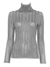 Fabiana Filippi Roll-neck Sweater In Gray