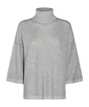 Fabiana Filippi Sequinned Mohair-blend Cardigan In Gray