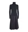 Fabiana Filippi Platinum Dress With Flannel Skirt In Black
