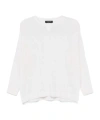 Fabiana Filippi Round-collar And Long-sleeved Sweater In White