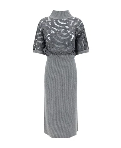 Fabiana Filippi Round-collar Short-sleeve Dress