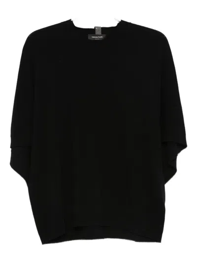 FABIANA FILIPPI ROUND-NECK BATWING TOP
