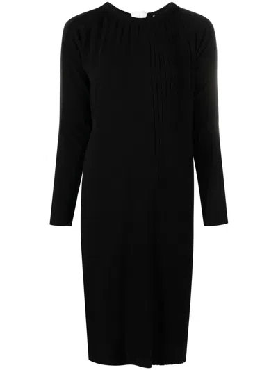 Fabiana Filippi Round-neck Dress In 黑色