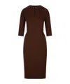 Fabiana Filippi Fitted Midi Dress With Stylish Cutouts In Brown