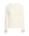 Fabiana Filippi High Neck Knitted Jumper In White