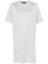 Fabiana Filippi Round-neck Short-sleeve Dress In 灰色