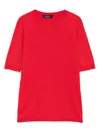 Fabiana Filippi Round-neck Short-sleeve T-shirt In Red