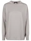 Fabiana Filippi Round Neck Sweater In Beige