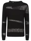 Fabiana Filippi Round Neck Sweater In Black
