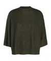 Fabiana Filippi Wool-blend Crew-neck Sweater In Black