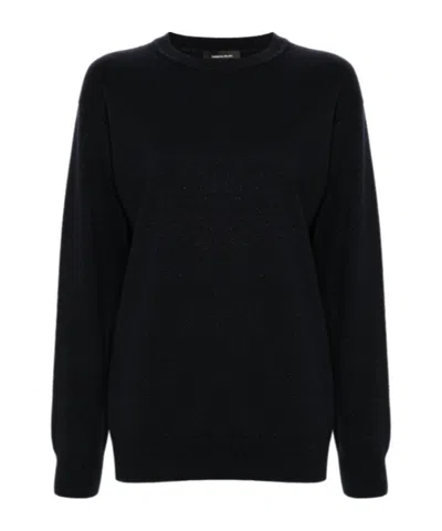 Fabiana Filippi Round Neck Sweater In Black