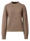 Fabiana Filippi Round-neck Sweater In Brown